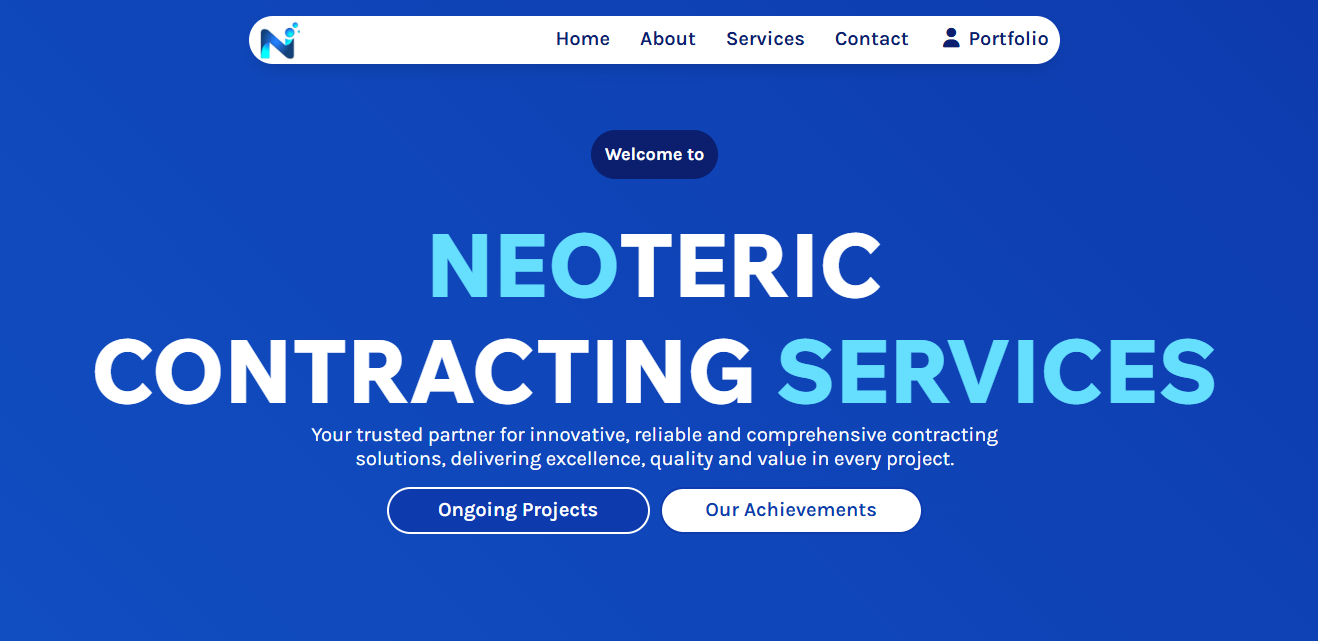neoteric contracting services ltd website
